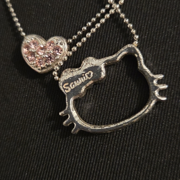 Sanrio Silver and Pink Hello Kitty Necklace - Picture 3 of 4